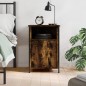 vidaXL Comodino Rovere Fumo 40x42x60 cm Legno Multistrato vidaXL Comodino Rovere Fumo 40x42x60 cm Legno Multistrato