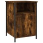 vidaXL Comodino Rovere Fumo 40x42x60 cm Legno Multistrato vidaXL Comodino Rovere Fumo 40x42x60 cm Legno Multistrato