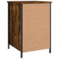 vidaXL Comodino Rovere Fumo 40x42x60 cm Legno Multistrato vidaXL Comodino Rovere Fumo 40x42x60 cm Legno Multistrato