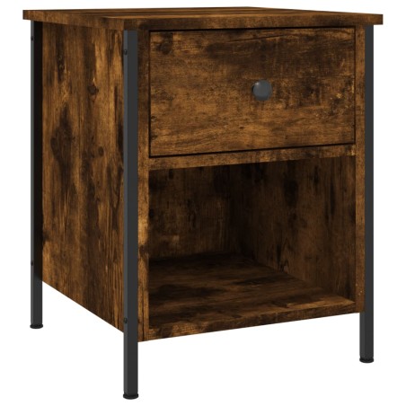 vidaXL Comodino Rovere Fumo 40x42x50 cm Legno Multistrato
