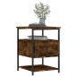 vidaXL Comodino Rovere Fumo 40x42x56 cm Legno Multistrato vidaXL Comodino Rovere Fumo 40x42x56 cm Legno Multistrato
