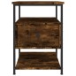 vidaXL Comodino Rovere Fumo 40x42x56 cm Legno Multistrato vidaXL Comodino Rovere Fumo 40x42x56 cm Legno Multistrato