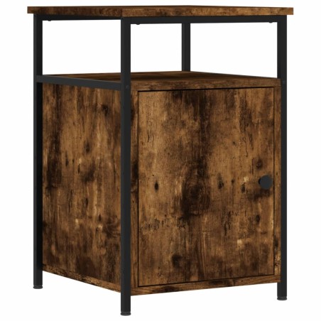 vidaXL Comodino Rovere Fumo 40x42x60 cm Legno Multistrato