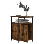 vidaXL Comodino Rovere Fumo 40x42x60 cm Legno Multistrato vidaXL Comodino Rovere Fumo 40x42x60 cm Legno Multistrato