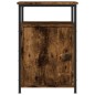 vidaXL Comodino Rovere Fumo 40x42x60 cm Legno Multistrato vidaXL Comodino Rovere Fumo 40x42x60 cm Legno Multistrato