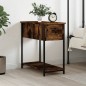 vidaXL Comodino Rovere Fumo 30x60x60 cm Legno Multistrato vidaXL Comodino Rovere Fumo 30x60x60 cm Legno Multistrato
