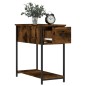 vidaXL Comodino Rovere Fumo 30x60x60 cm Legno Multistrato vidaXL Comodino Rovere Fumo 30x60x60 cm Legno Multistrato
