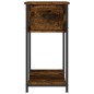 vidaXL Comodino Rovere Fumo 30x60x60 cm Legno Multistrato vidaXL Comodino Rovere Fumo 30x60x60 cm Legno Multistrato