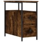 vidaXL Comodino Rovere Fumo 30x60x60 cm Legno Multistrato vidaXL Comodino Rovere Fumo 30x60x60 cm Legno Multistrato