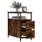 vidaXL Comodino Rovere Fumo 30x60x60 cm Legno Multistrato vidaXL Comodino Rovere Fumo 30x60x60 cm Legno Multistrato