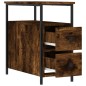 vidaXL Comodino Rovere Fumo 30x60x60 cm Legno Multistrato vidaXL Comodino Rovere Fumo 30x60x60 cm Legno Multistrato