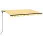 Tenda da Sole Retrattile Automatica 450x300 cm Gialla e Bianca Tenda da Sole Retrattile Automatica 450x300 cm Gialla e Bianca