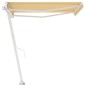 Tenda da Sole Retrattile Manuale 350x250 cm Gialla e Bianca Tenda da Sole Retrattile Manuale 350x250 cm Gialla e Bianca