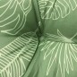 vidaXL Cuscino Panca Giardino con Motivo a Foglie 120x50x7 cm Tessuto
