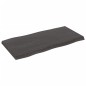 vidaXL Piano Tavolo Grigio Scuro 80x40x4 cm in Rovere Non Trattato