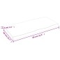 vidaXL Piano Tavolo Grigio Scuro 80x40x4 cm in Rovere Non Trattato