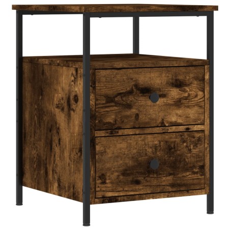 vidaXL Comodino Rovere Fumo 44x45x60 cm in Legno Multistrato