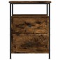 vidaXL Comodino Rovere Fumo 44x45x60 cm in Legno Multistrato vidaXL Comodino Rovere Fumo 44x45x60 cm in Legno Multistrato