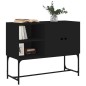 vidaXL Credenza Nera 100x40x79,5 cm in Legno Multistrato vidaXL Credenza Nera 100x40x79,5 cm in Legno Multistrato