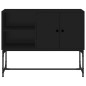 vidaXL Credenza Nera 100x40x79,5 cm in Legno Multistrato vidaXL Credenza Nera 100x40x79,5 cm in Legno Multistrato