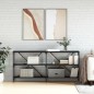 vidaXL Tavolo Consolle Nero 160x30x75 cm Legno Multistrato e Ferro vidaXL Tavolo Consolle Nero 160x30x75 cm Legno Multistrato e Ferro