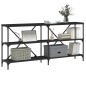 vidaXL Tavolo Consolle Nero 160x30x75 cm Legno Multistrato e Ferro vidaXL Tavolo Consolle Nero 160x30x75 cm Legno Multistrato e Ferro