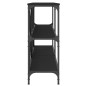 vidaXL Tavolo Consolle Nero 160x30x75 cm Legno Multistrato e Ferro vidaXL Tavolo Consolle Nero 160x30x75 cm Legno Multistrato e Ferro
