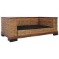 vidaXL Divano a 2 Posti con Cuscini Marrone in Rattan Naturale vidaXL Divano a 2 Posti con Cuscini Marrone in Rattan Naturale