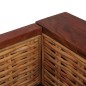 vidaXL Divano a 2 Posti con Cuscini Marrone in Rattan Naturale vidaXL Divano a 2 Posti con Cuscini Marrone in Rattan Naturale