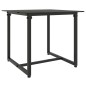 vidaXL Set Divani da Esterno 3 pz con Cuscini in Polyrattan Nero vidaXL Set Divani da Esterno 3 pz con Cuscini in Polyrattan Nero
