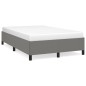 vidaXL Giroletto senza Materasso Grigio Scuro 120x200 cm Tessuto vidaXL Giroletto senza Materasso Grigio Scuro 120x200 cm Tessuto