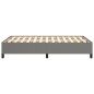 vidaXL Giroletto senza Materasso Grigio Scuro 120x200 cm Tessuto vidaXL Giroletto senza Materasso Grigio Scuro 120x200 cm Tessuto