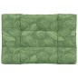 vidaXL Cuscino per Pallet con Motivo a Foglie 120x80x12 cm in Tessuto