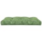 vidaXL Cuscino per Pallet con Motivo a Foglie 120x80x12 cm in Tessuto