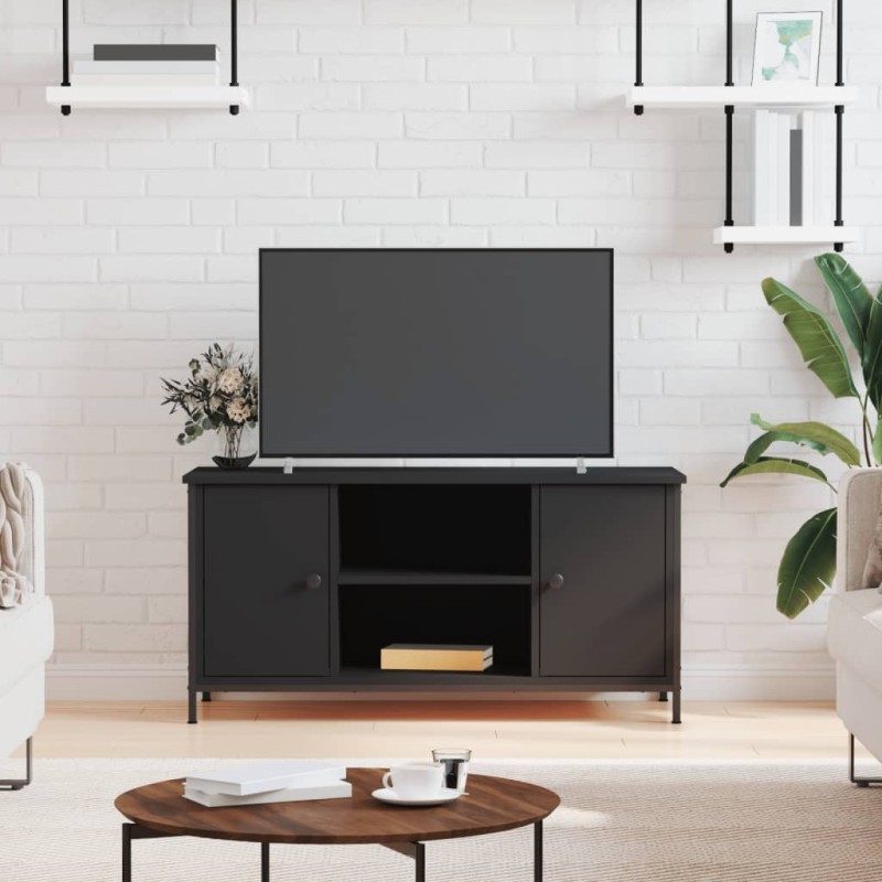 vidaXL Mobile Porta TV Nero 100x40x50 cm in Legno Multistrato vidaXL Mobile Porta TV Nero 100x40x50 cm in Legno Multistrato