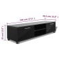 Mobile TV Nero Laccato Lucido 120x40,3x34,7 cm Mobile TV Nero Laccato Lucido 120x40,3x34,7 cm