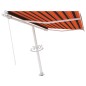Tenda da Sole Retrattile Manuale 350x250 cm Arancione e Marrone Tenda da Sole Retrattile Manuale 350x250 cm Arancione e Marrone
