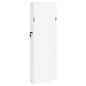 vidaXL Armadio Portagioie con Specchio a Muro Bianco 30x8,5x90 cm vidaXL Armadio Portagioie con Specchio a Muro Bianco 30x8,5x90 cm