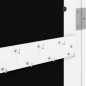 vidaXL Armadio Portagioie con Specchio a Muro Bianco 30x8,5x90 cm vidaXL Armadio Portagioie con Specchio a Muro Bianco 30x8,5x90 cm
