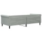 vidaXL Letto da Giorno Grigio Chiaro 90x200 cm in Velluto vidaXL Letto da Giorno Grigio Chiaro 90x200 cm in Velluto