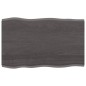 vidaXL Piano Tavolo Grigio Scuro 80x50x2 cm in Rovere Non Trattato vidaXL Piano Tavolo Grigio Scuro 80x50x2 cm in Rovere Non Trattato