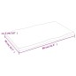 vidaXL Piano Tavolo Grigio Scuro 80x50x2 cm in Rovere Non Trattato vidaXL Piano Tavolo Grigio Scuro 80x50x2 cm in Rovere Non Trattato
