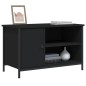 vidaXL Mobile Porta TV Nero 80x40x50 cm in Legno Multistrato vidaXL Mobile Porta TV Nero 80x40x50 cm in Legno Multistrato