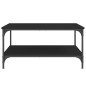 vidaXL Tavolino da Salotto Nero 80x80x40 cm in Legno Multistrato