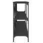 vidaXL Tavolino Consolle Nero 200x30x75 cm Legno Multistrato e Ferro vidaXL Tavolino Consolle Nero 200x30x75 cm Legno Multistrato e Ferro