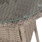 vidaXL Set da Bistro 3 pz con Cuscini in Polyrattan Marrone vidaXL Set da Bistro 3 pz con Cuscini in Polyrattan Marrone