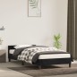 vidaXL Giroletto con Testiera Nero 90x200 cm in Velluto vidaXL Giroletto con Testiera Nero 90x200 cm in Velluto