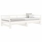 vidaXL Dormeuse Estraibile Bianca 2x(80x200) cm Legno Massello di Pino vidaXL Dormeuse Estraibile Bianca 2x(80x200) cm Legno Massello di Pino