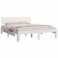 vidaXL Giroletto Bianco 140x190 cm in Legno Massello di Pino vidaXL Giroletto Bianco 140x190 cm in Legno Massello di Pino
