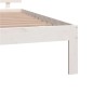 vidaXL Giroletto Bianco 140x190 cm in Legno Massello di Pino vidaXL Giroletto Bianco 140x190 cm in Legno Massello di Pino